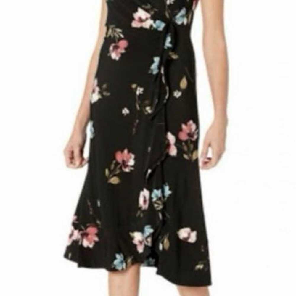 Ralph Lauren Floral Jersey Surplice Dress Cashmer… - image 2