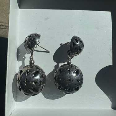 Vintage Sterling Silver Earrings - image 1