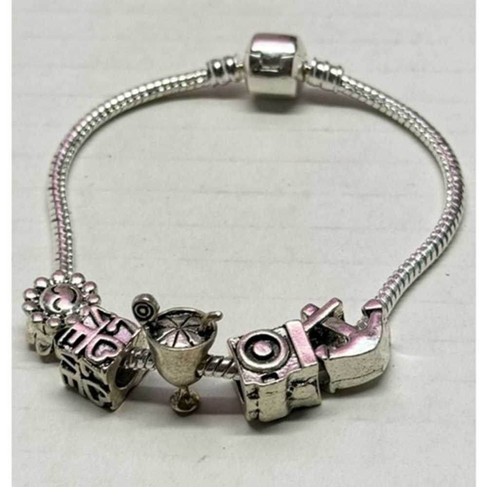 Vintage slide charm bracelet - image 1