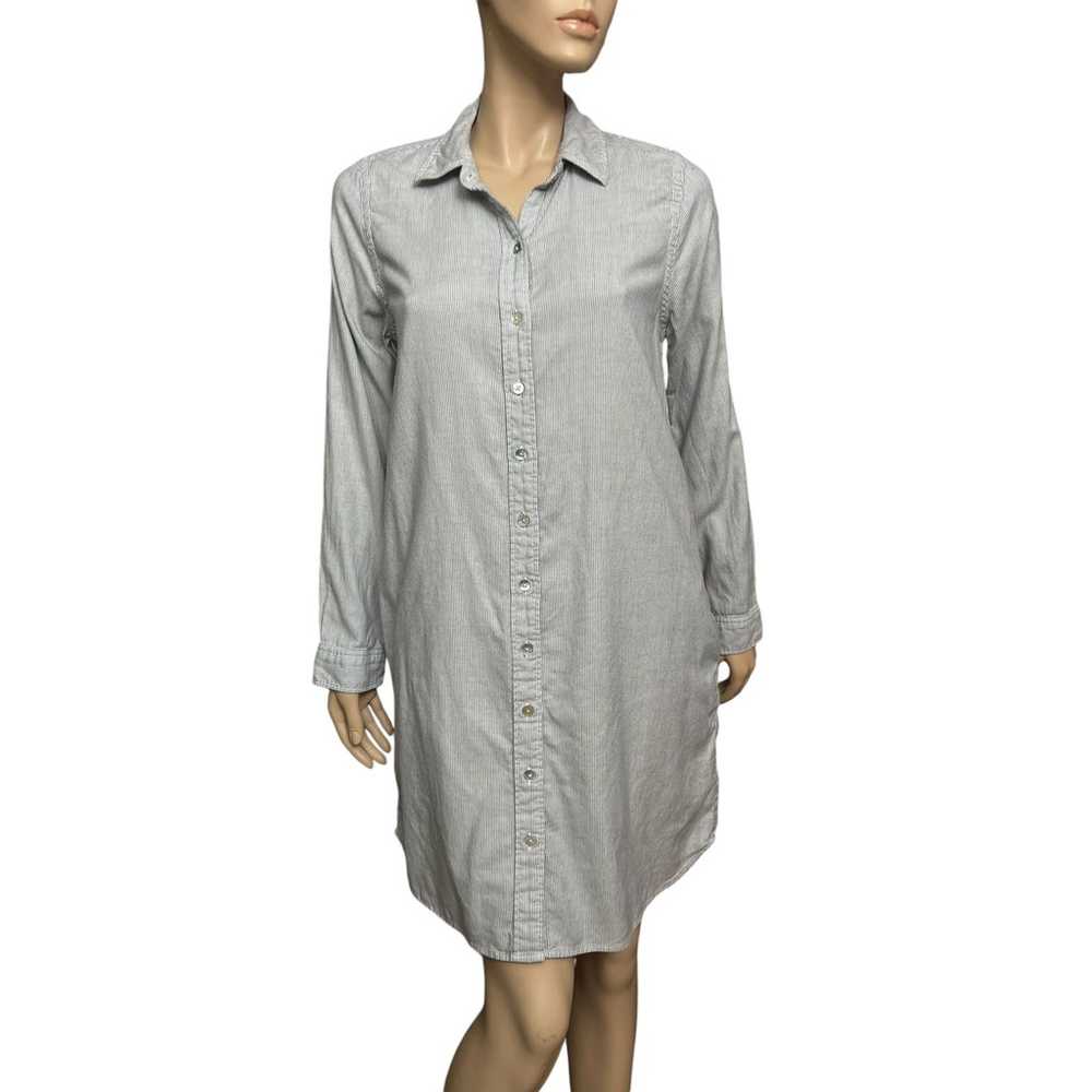 Faherty Bayview Stretch Cotton Shirt Dress Size M… - image 5