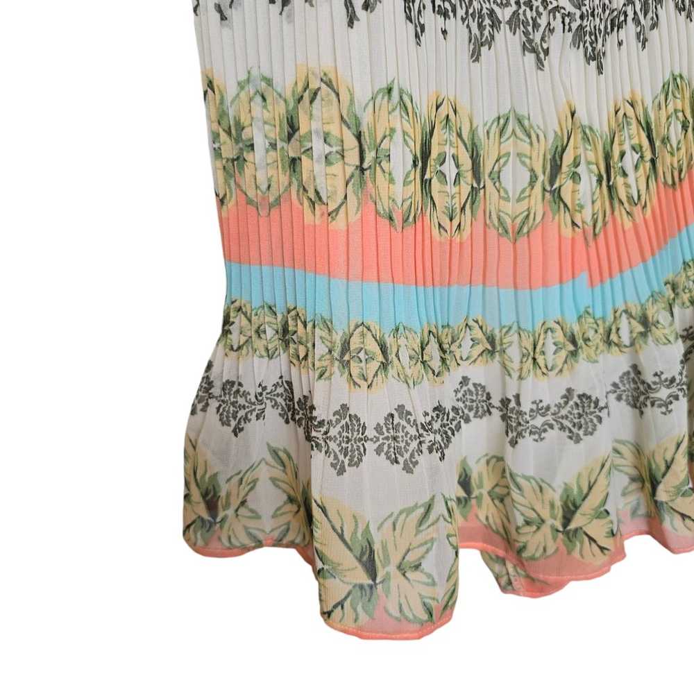 Farm Rio Tropical Print Lace Trim Romper Medium V… - image 4