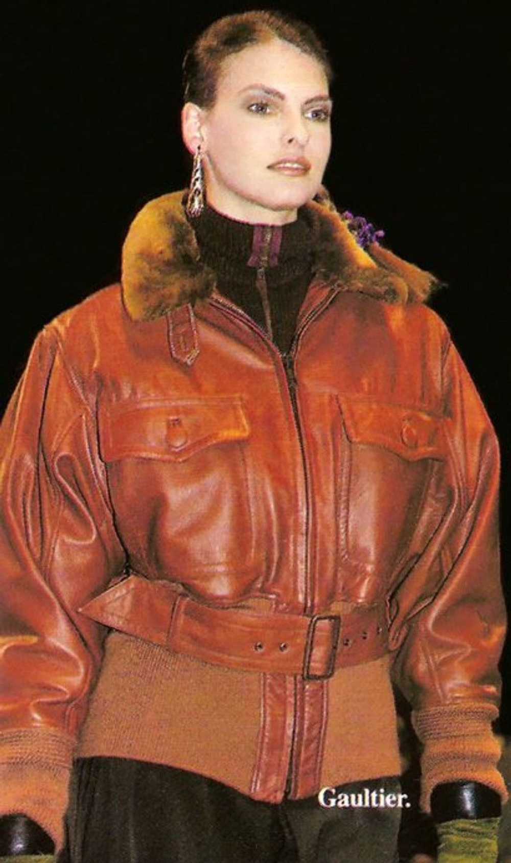 Jean Paul Gaultier × Leather Jacket 🔥VINTAGE 198… - image 1