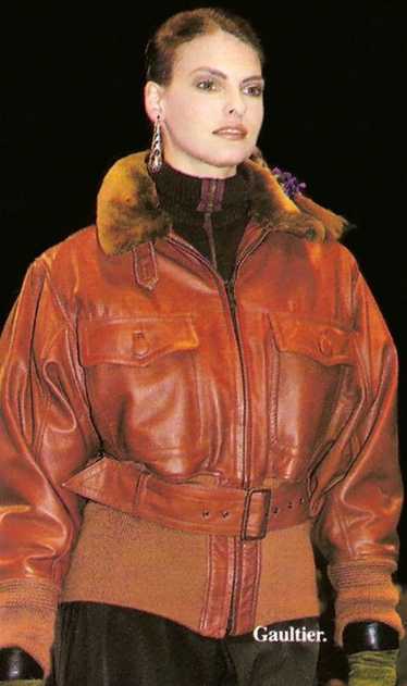 Jean Paul Gaultier × Leather Jacket 🔥VINTAGE 198… - image 1