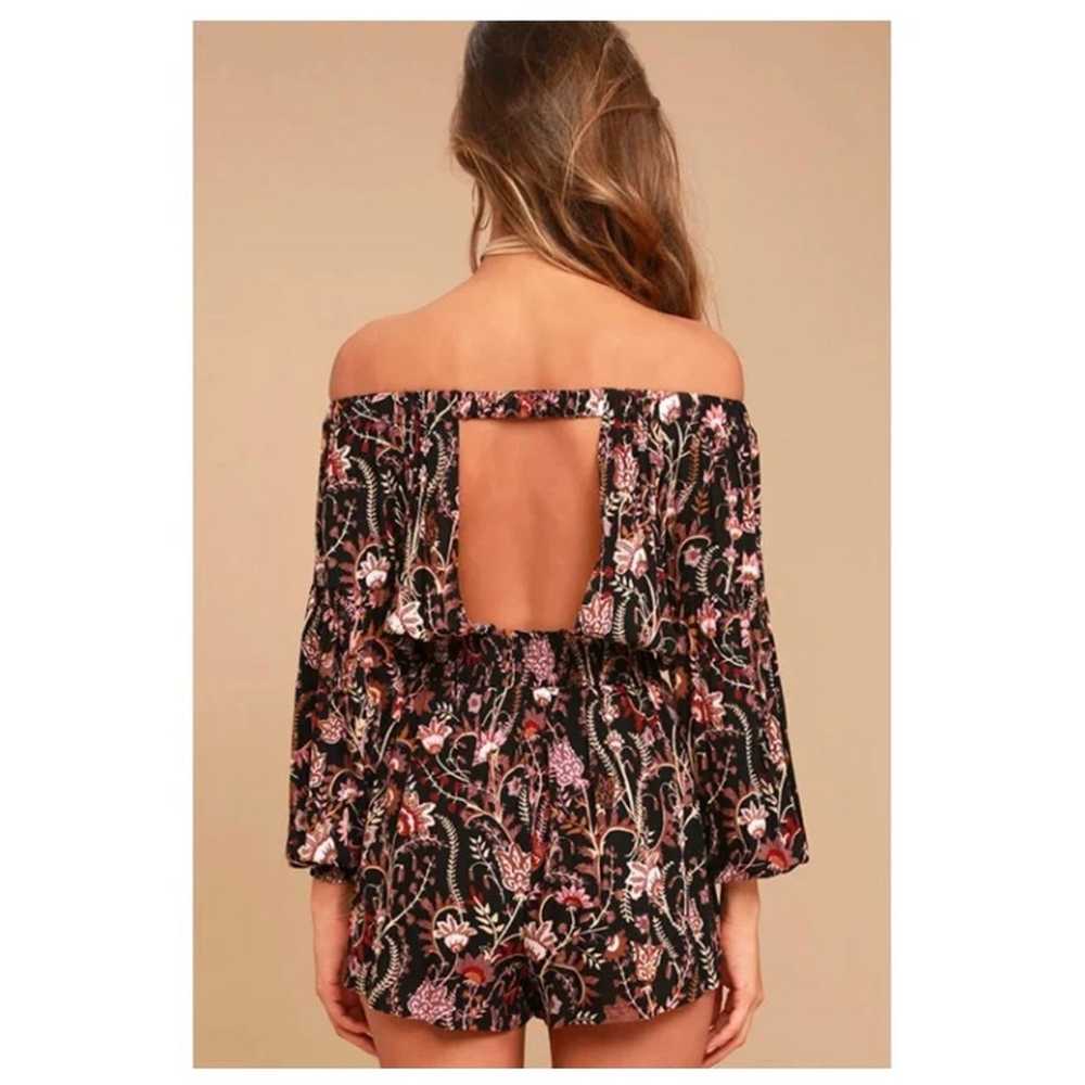 FREE PEOPLE PAISLEY FLORAL ROMPER LARGE - image 4