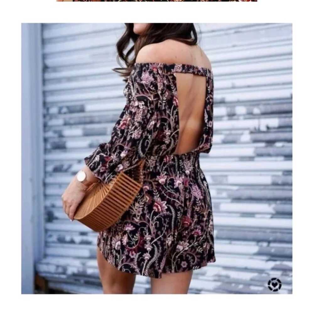 FREE PEOPLE PAISLEY FLORAL ROMPER LARGE - image 6