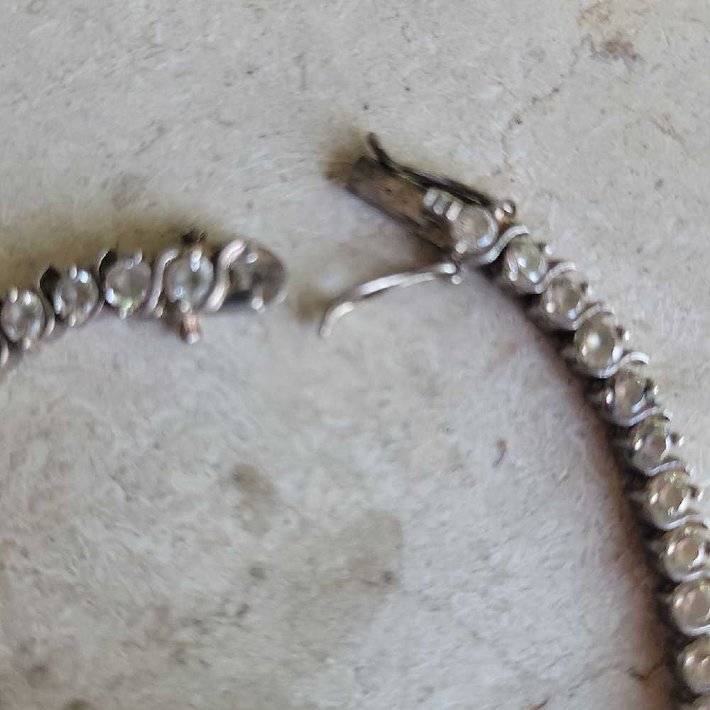 silver tennis bracelet - image 2