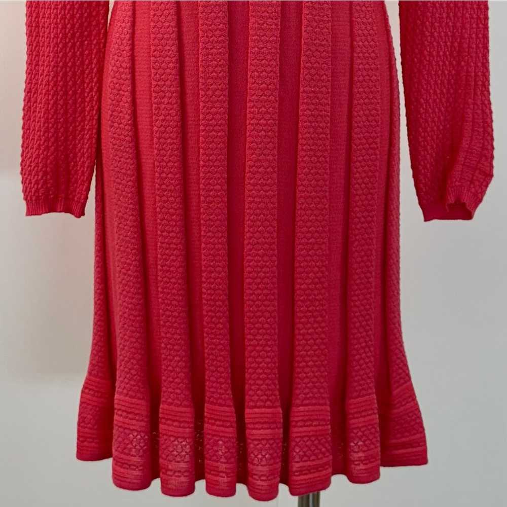 M Missoni Knit Long Sleeve A-Line Dress Knee-Leng… - image 3