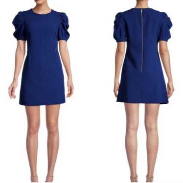 Alice + Olivia Hanita Shift Azure Blue Cocktail D… - image 1