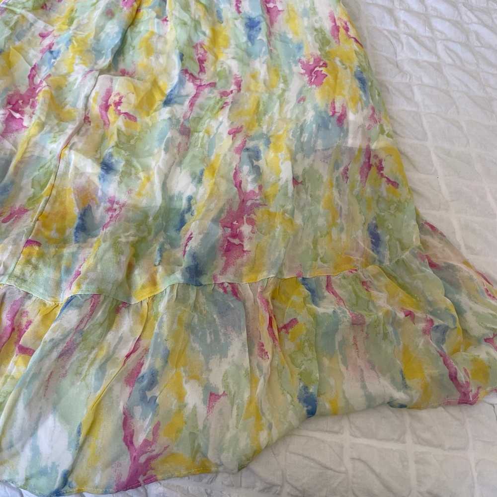 Anthropologie watercolor maxi dress - image 10