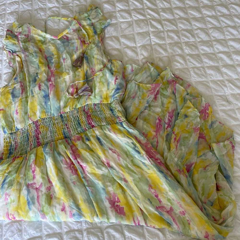 Anthropologie watercolor maxi dress - image 8