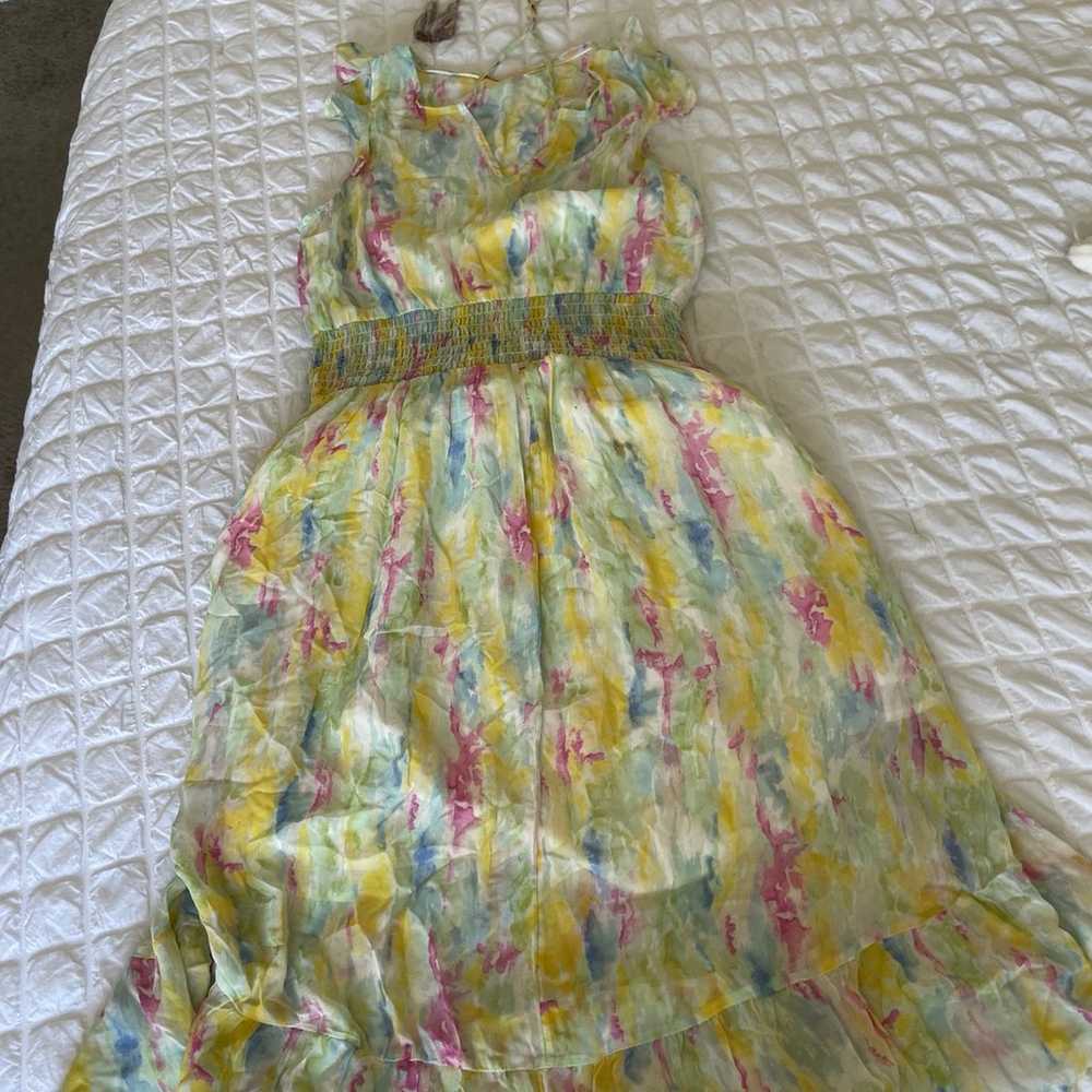 Anthropologie watercolor maxi dress - image 9