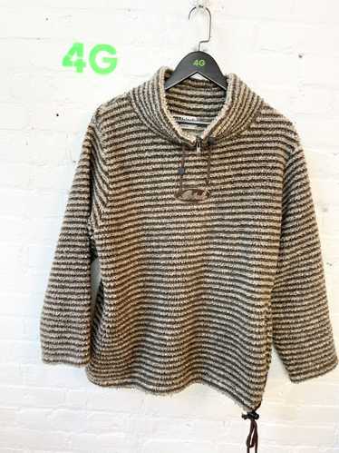 Vintage 90s BITCH SKATEBOARDS SHERPA FLEECE STRIPE