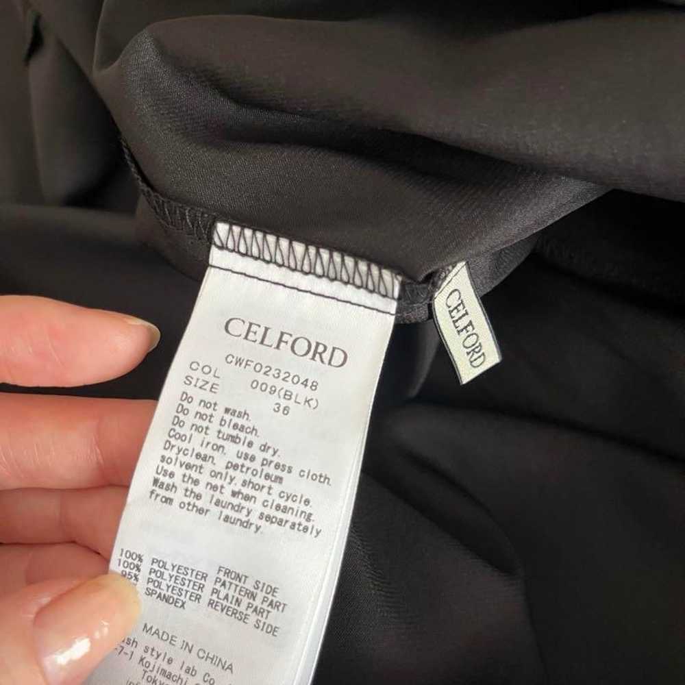 CELFORD★ Sheer Short Sleeve Long One-piece Dress … - image 9