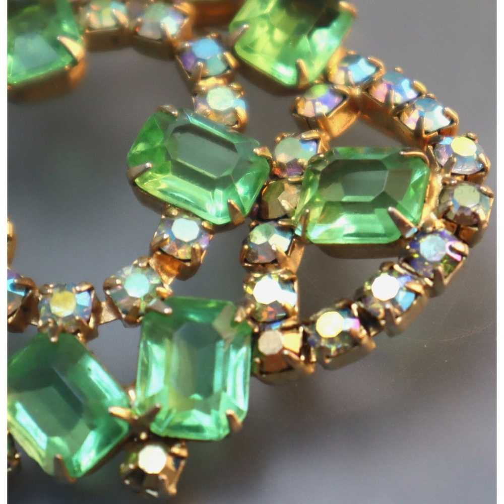 Juliana Green Unfoiled Rhinestone Large Brooch Vi… - image 4