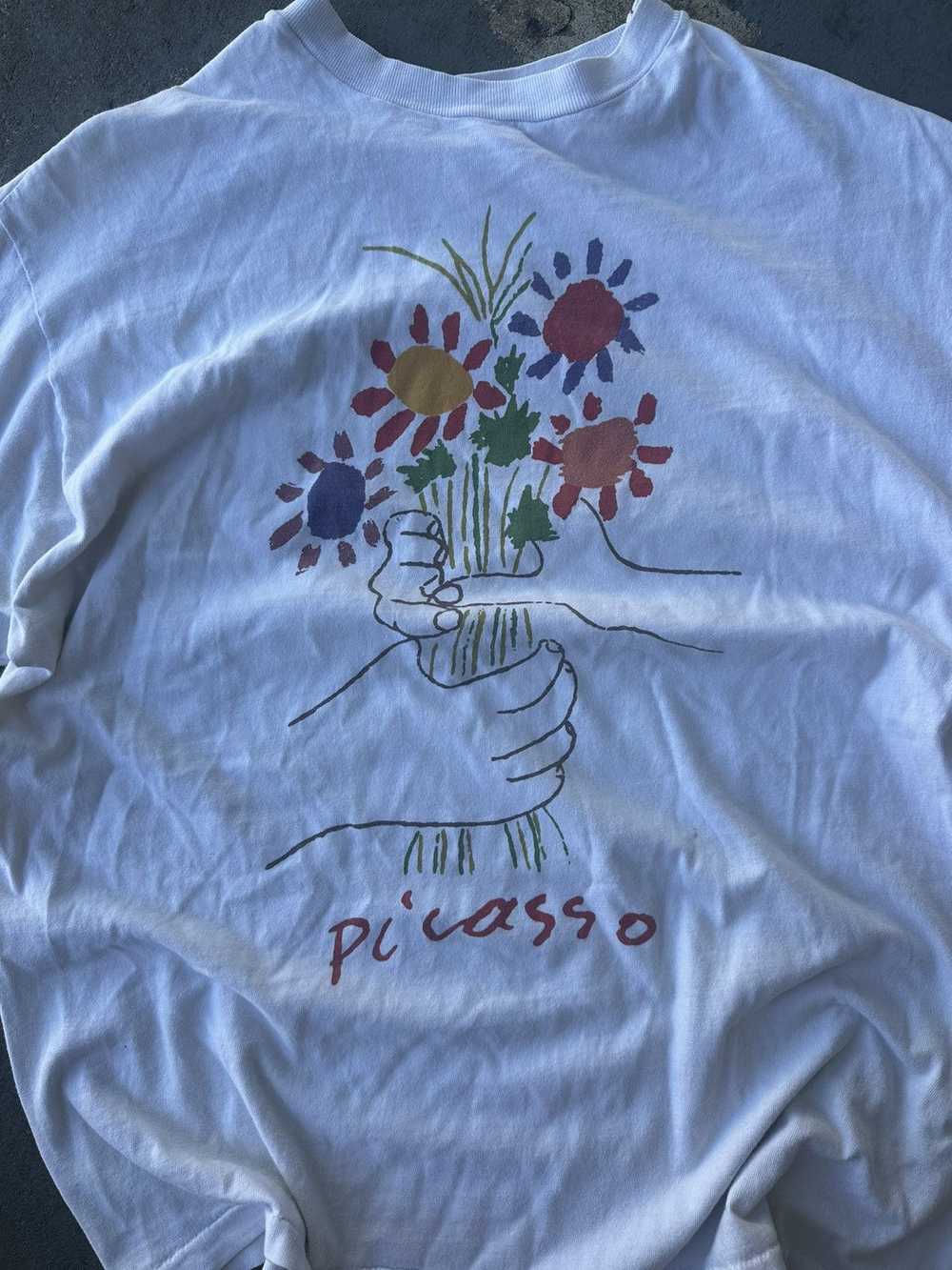 Hanes × Picasso × Vintage Vintage 90s Picasso Flo… - image 2