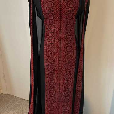 Jordanian Arabic Long Kaftan Dress - image 1