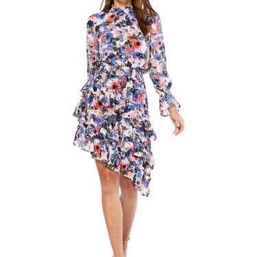 MISA Savanna Dress popular Floral Ruffle Midi Revolve NWOT