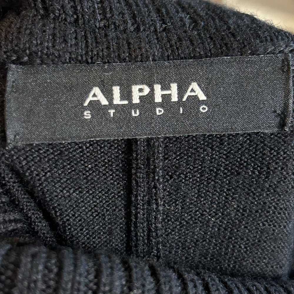 Alpha Studio Alpha Studio Sweater Merino Wool Bla… - image 6