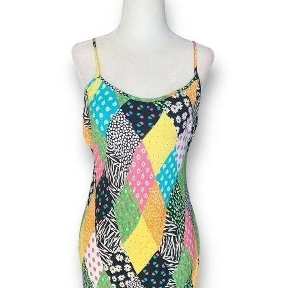 Rixo x Target Slip Dress Multicolor Diamond Patch… - image 3