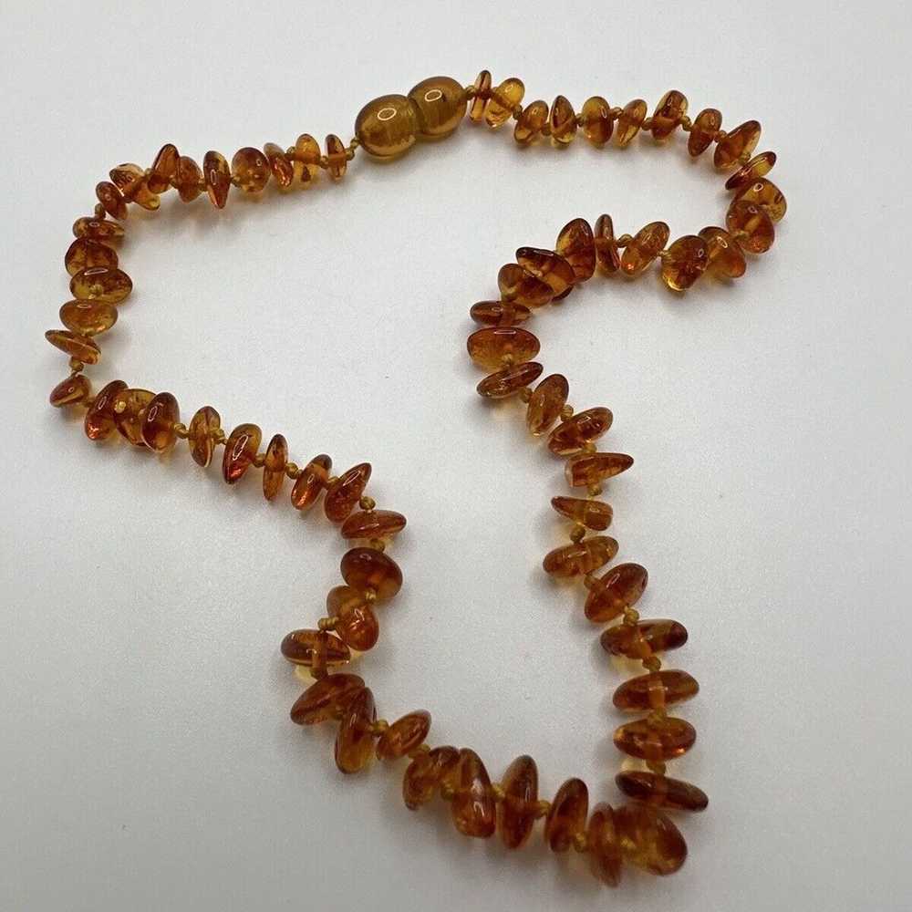 Vintage Children's Kids Genuine Baltic Amber Neck… - image 1