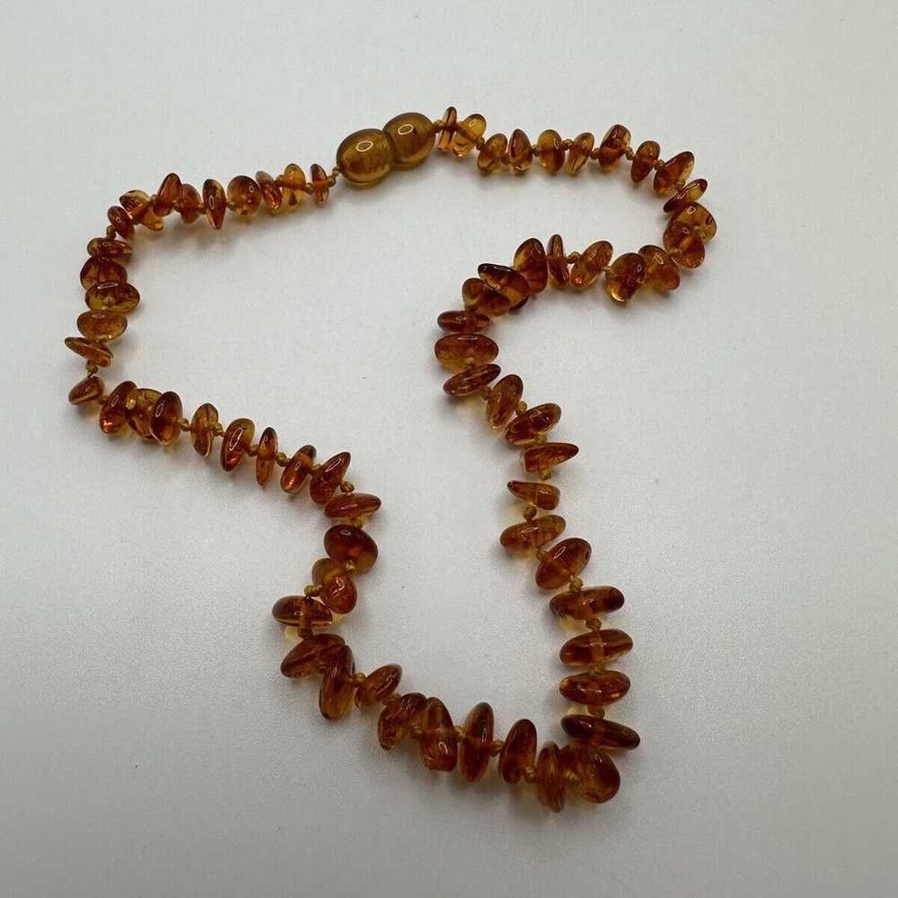 Vintage Children's Kids Genuine Baltic Amber Neck… - image 2