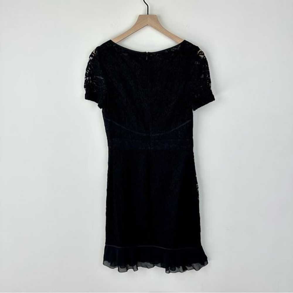 Tory Burch Black Bovary Lace Cocktail Dress LBD, 8 - image 3