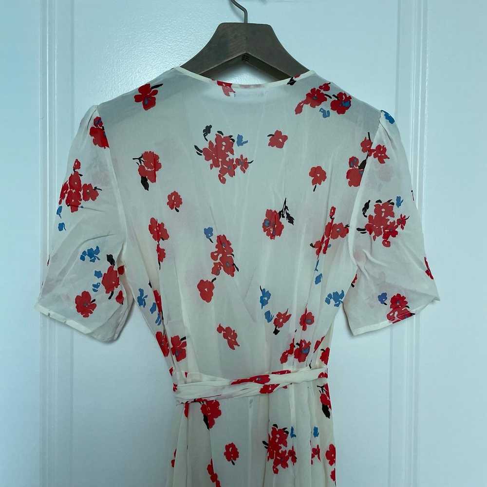 reformation chagall napa floral wrap dress medium - image 10