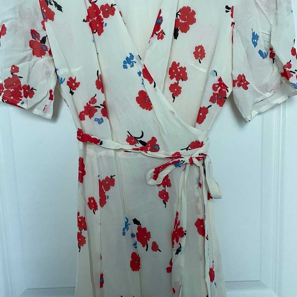 reformation chagall napa floral wrap dress medium - image 6