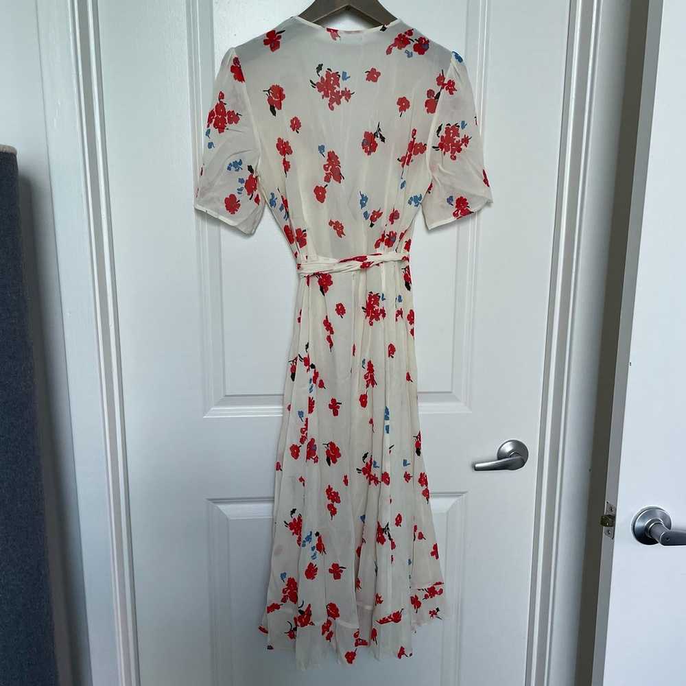 reformation chagall napa floral wrap dress medium - image 9