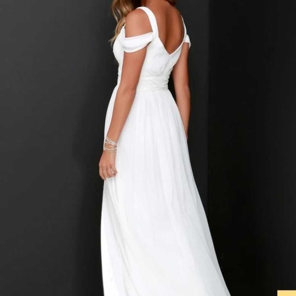 Lulu's Ocean of Elegance Ivory Wedding Maxi Dress… - image 3