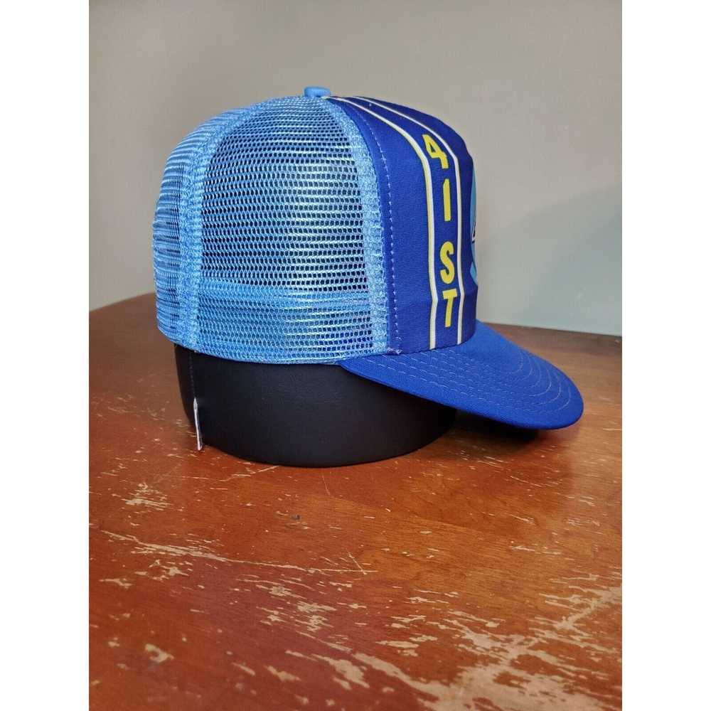 Us Air Force Vintage 41st ECS Trucker Hat Electro… - image 2