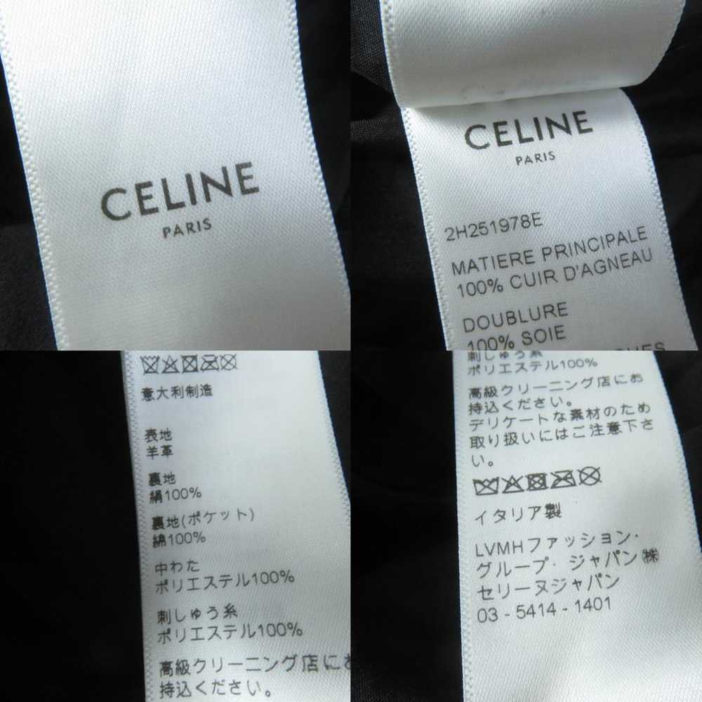 Celine Leather mini skirt - image 10