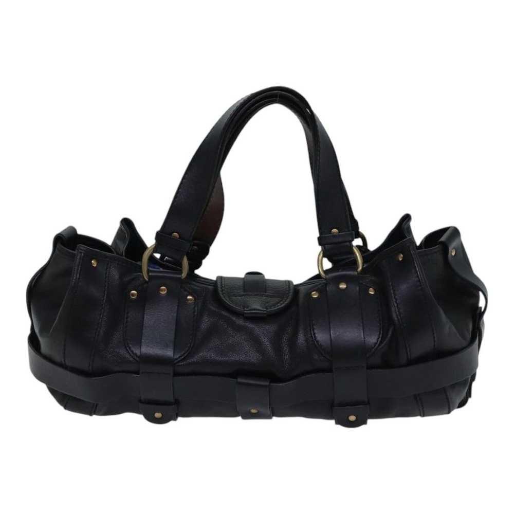 Chloe Chloe Kerala Horse Hand Bag Leather Black G… - image 2