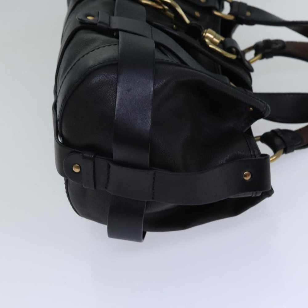 Chloe Chloe Kerala Horse Hand Bag Leather Black G… - image 3