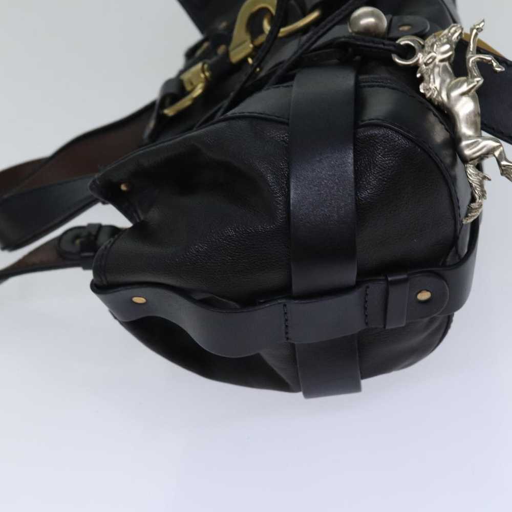 Chloe Chloe Kerala Horse Hand Bag Leather Black G… - image 4