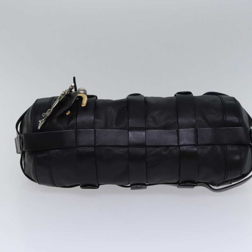 Chloe Chloe Kerala Horse Hand Bag Leather Black G… - image 5