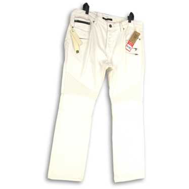 NWT Cult of Individuality Mens White Denim Straig… - image 1