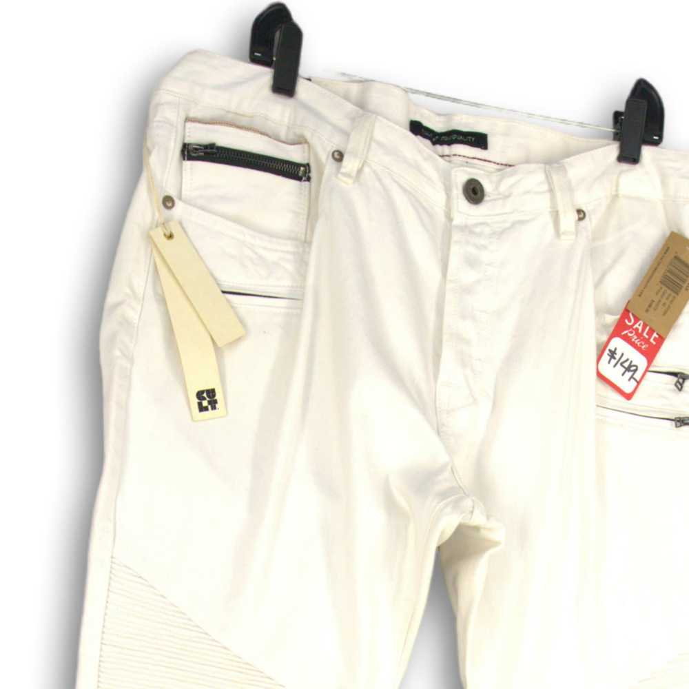 NWT Cult of Individuality Mens White Denim Straig… - image 3