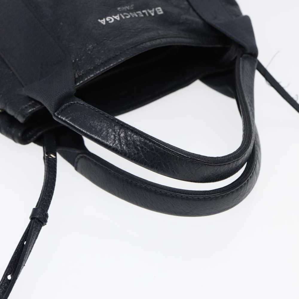 Balenciaga BALENCIAGA Navy Cabas XS Hand Bag Leat… - image 7