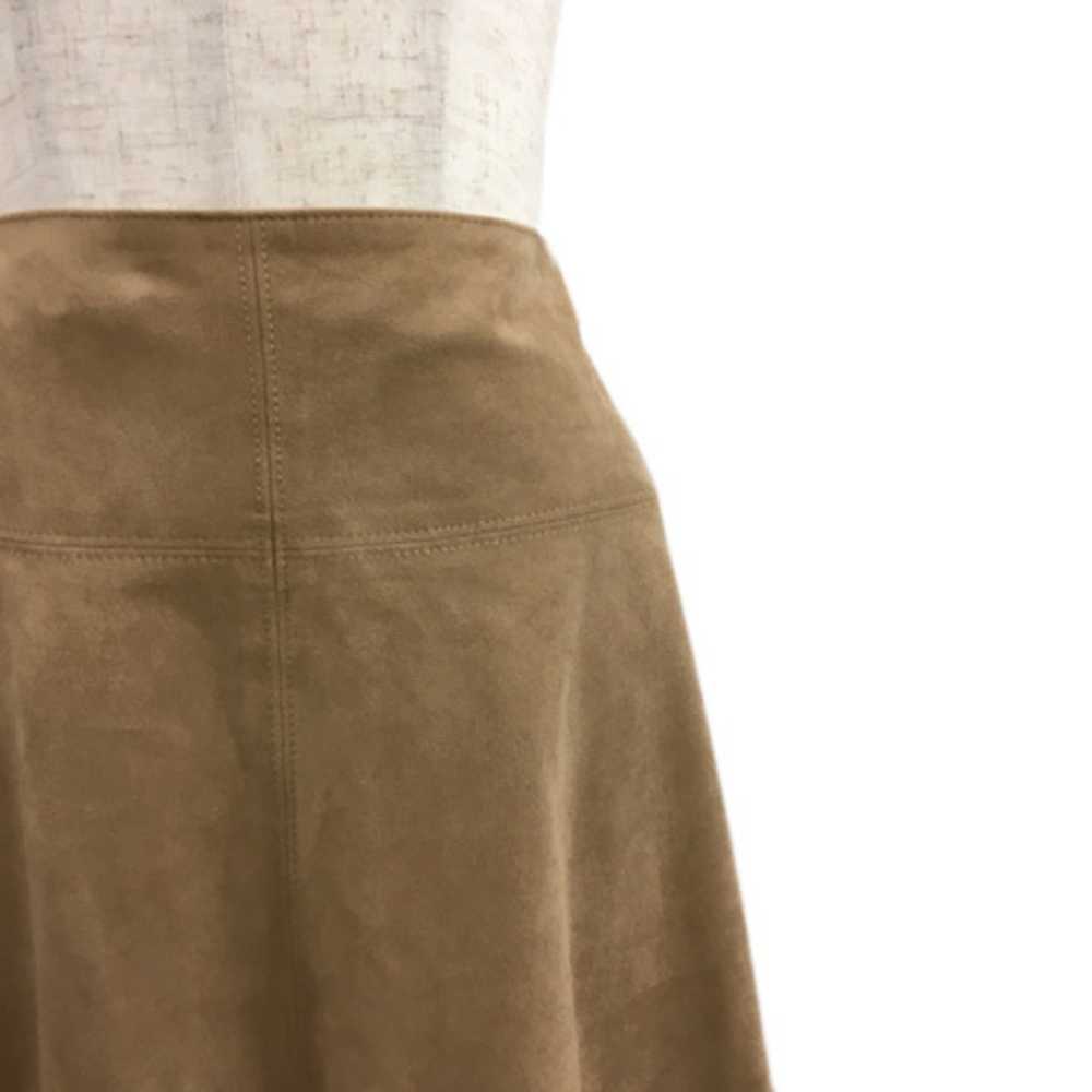 NATURAL BEAUTY BASIC Skirt Knee Length Suede Plai… - image 2