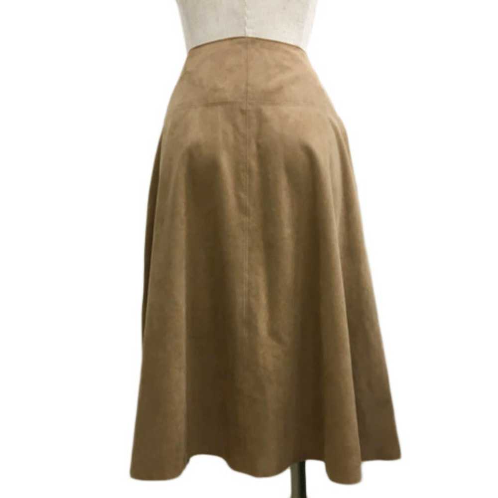 NATURAL BEAUTY BASIC Skirt Knee Length Suede Plai… - image 4