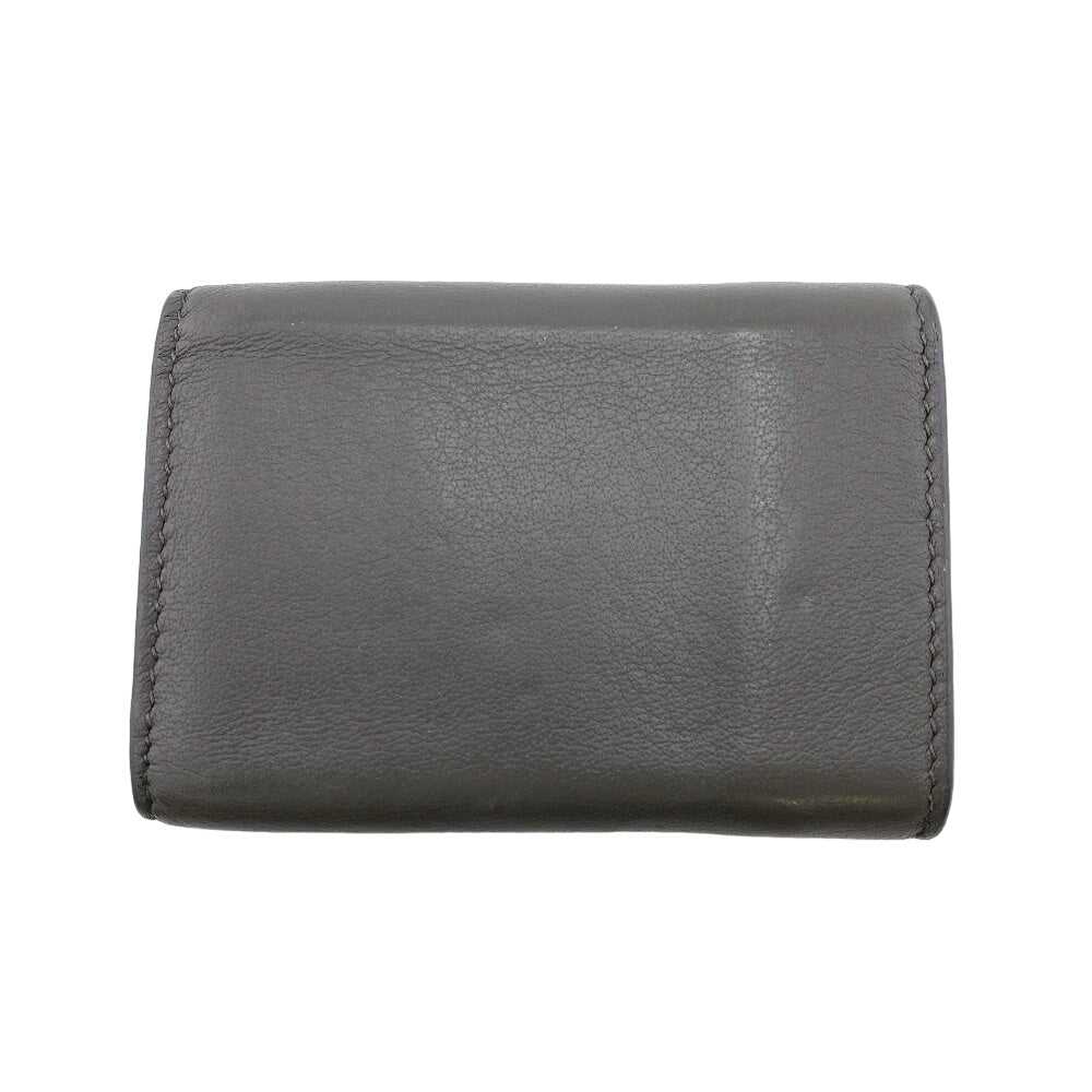 BALENCIAGA Tri-fold wallet 391446 leather gray Pa… - image 2