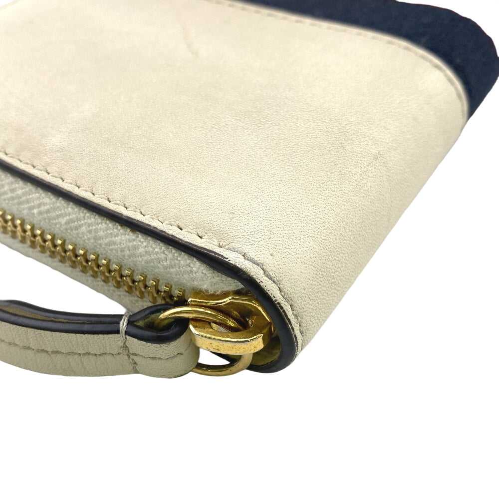 GUCCI Long Wallet Purse leather Ivory Sherry line… - image 3