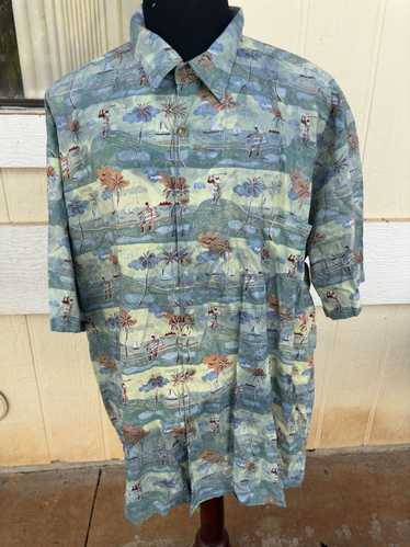 Hawaiian Shirt PreOwned Kahala Hawaiian Print Full