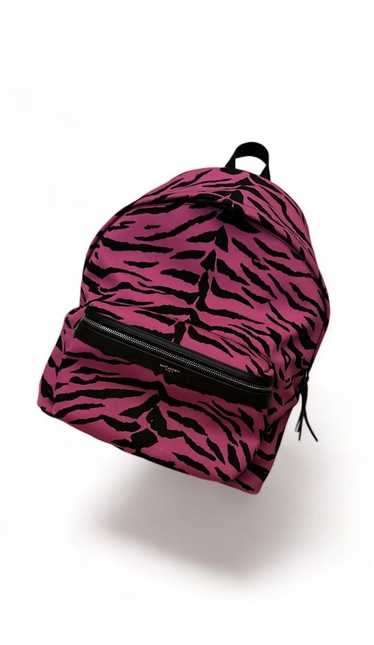 Saint Laurent Paris SLP zebra print backpack