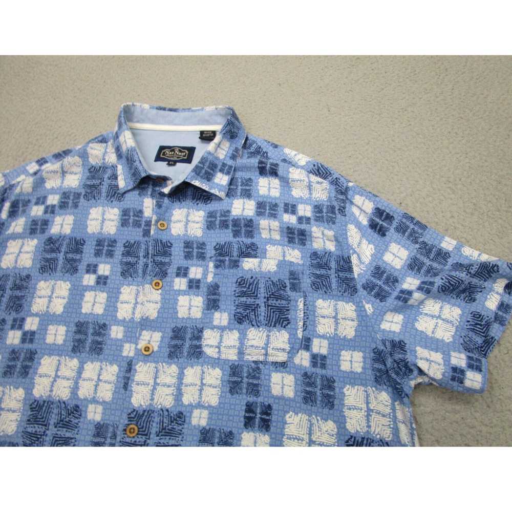 Nat Nast Nat Nast Shirt Mens XL Blue white Button… - image 2