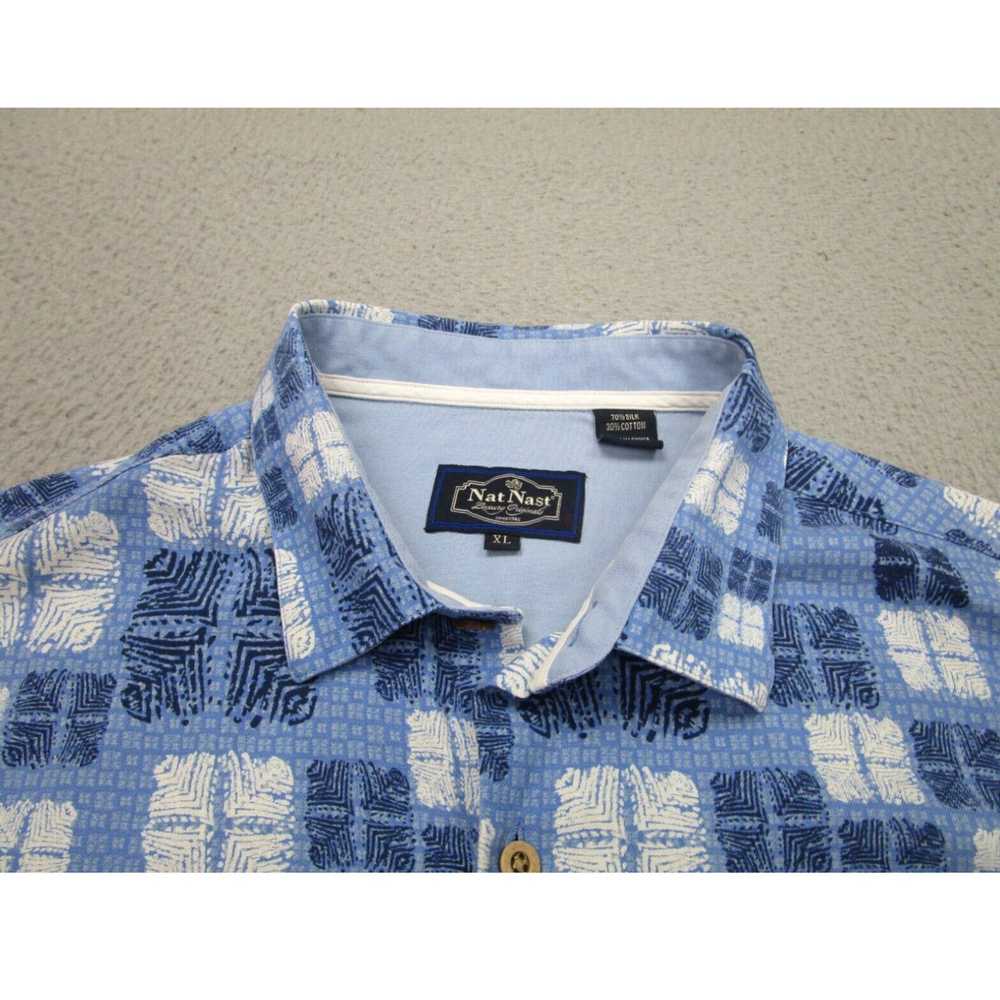 Nat Nast Nat Nast Shirt Mens XL Blue white Button… - image 3