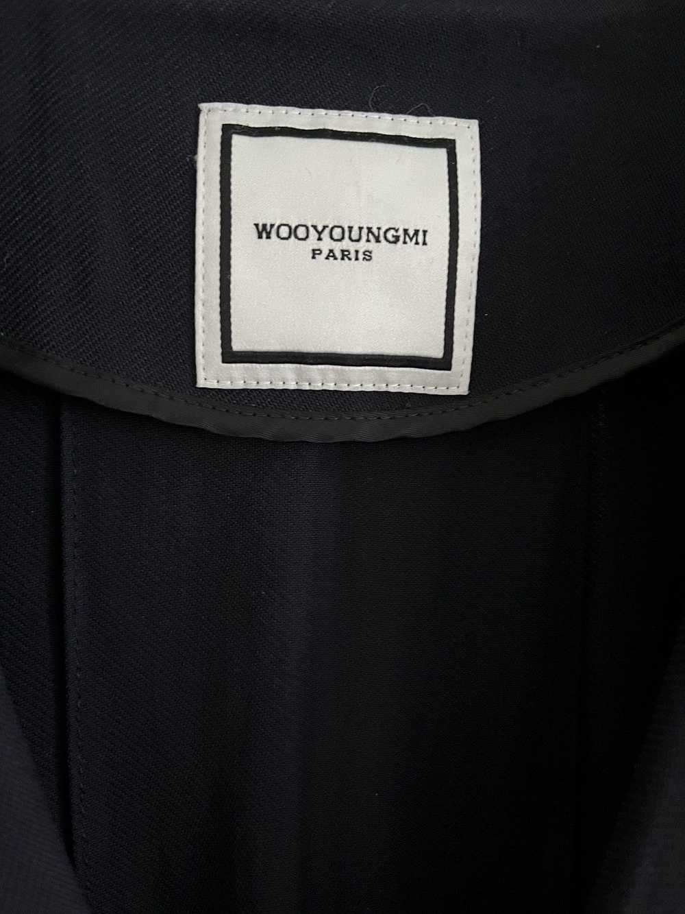 Wooyoungmi Wooyoungmi Navy Oversized Twill Trench… - image 3