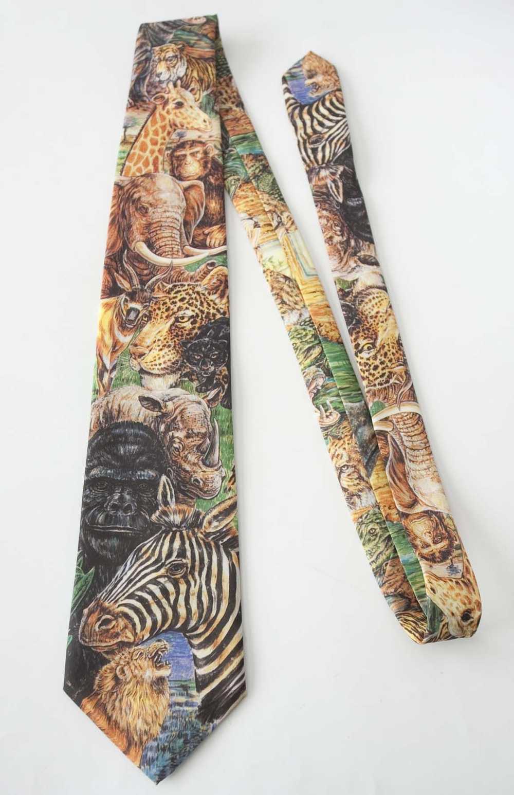 Ralph Marlin × Vintage Ralph Marlin Tie Serengeti… - image 1