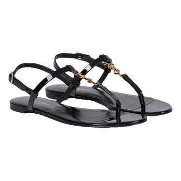 Saint Laurent Cassandra leather sandal